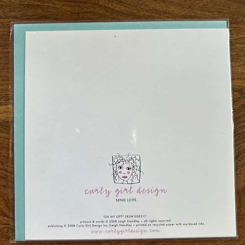 2 Curly Girl Greeting Cards Funny Thankful Best‎ Friends Friendship Support